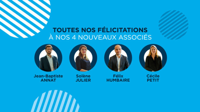 Nos 4 nouveaux associés Nos 4 nouveaux associés