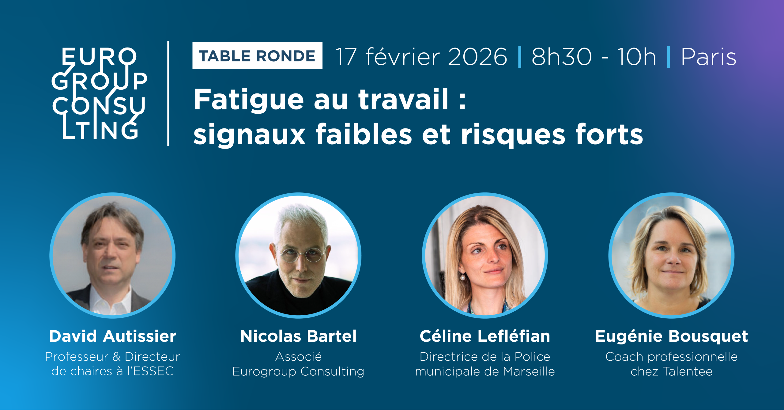 Événement "Fatigue au travail"