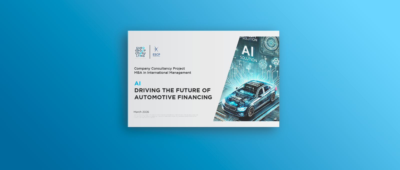 AI - Driving the Future of Automotive Financing